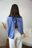 Blouse rayée ILLINOIS dos noué