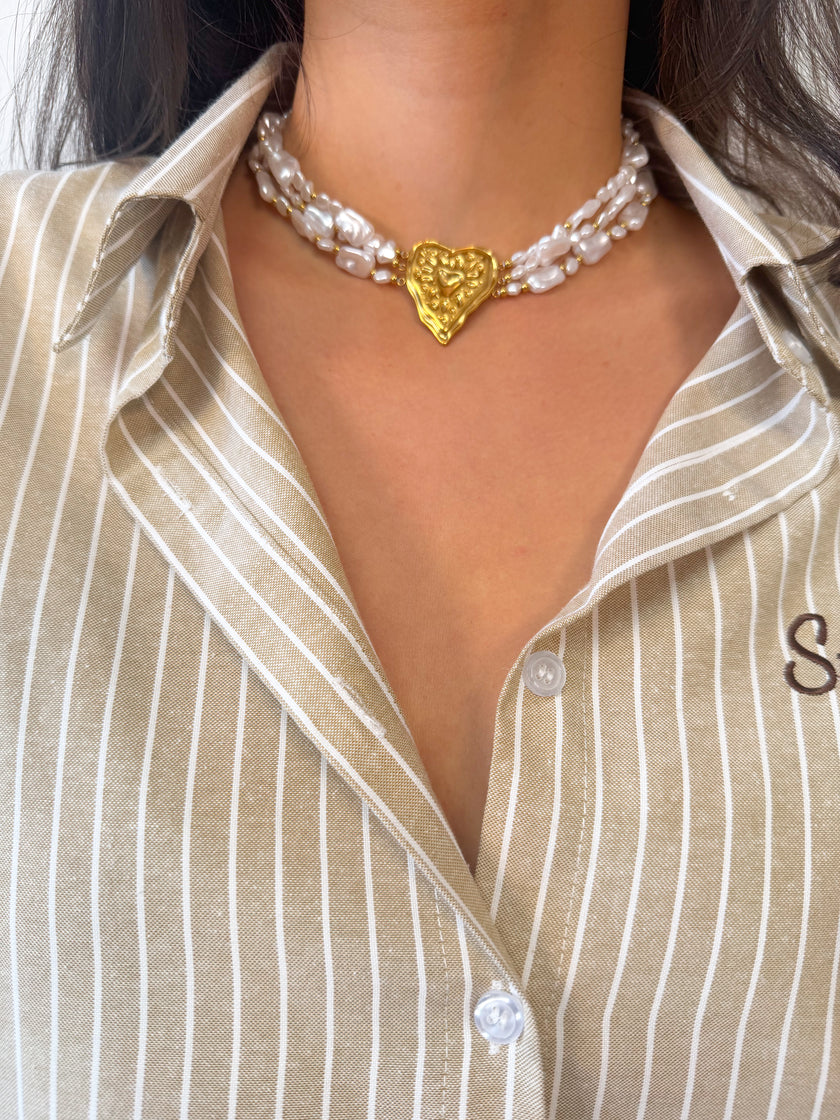 Collier NEPHI perles blanches