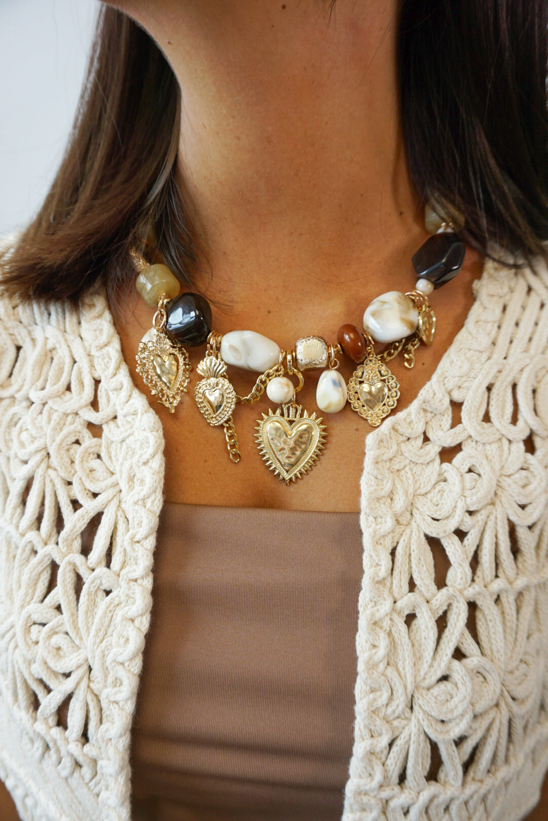 Collier charms cœur OLYMPIA