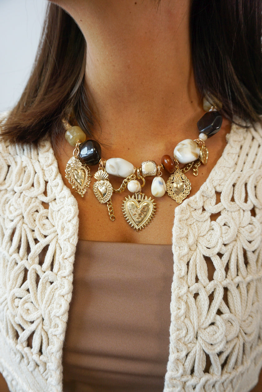 Collier charms cœur OLYMPIA