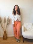 Pantalon Large SANTA CRUZ corail