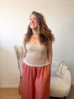 Top crochet INDIO bohème beige