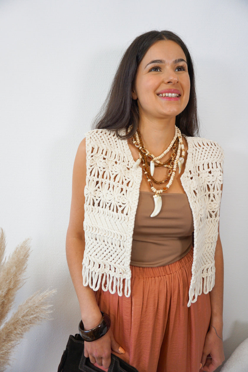 Gilet crochet MONTGOMERY