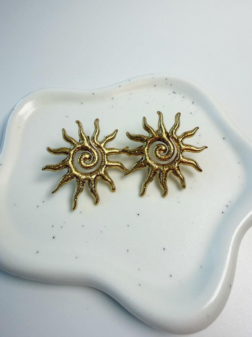 Boucles d’oreilles KANAB soleil doré