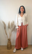 Pantalon ARCATA fluide terracotta