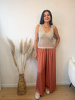 Top crochet INDIO bohème beige