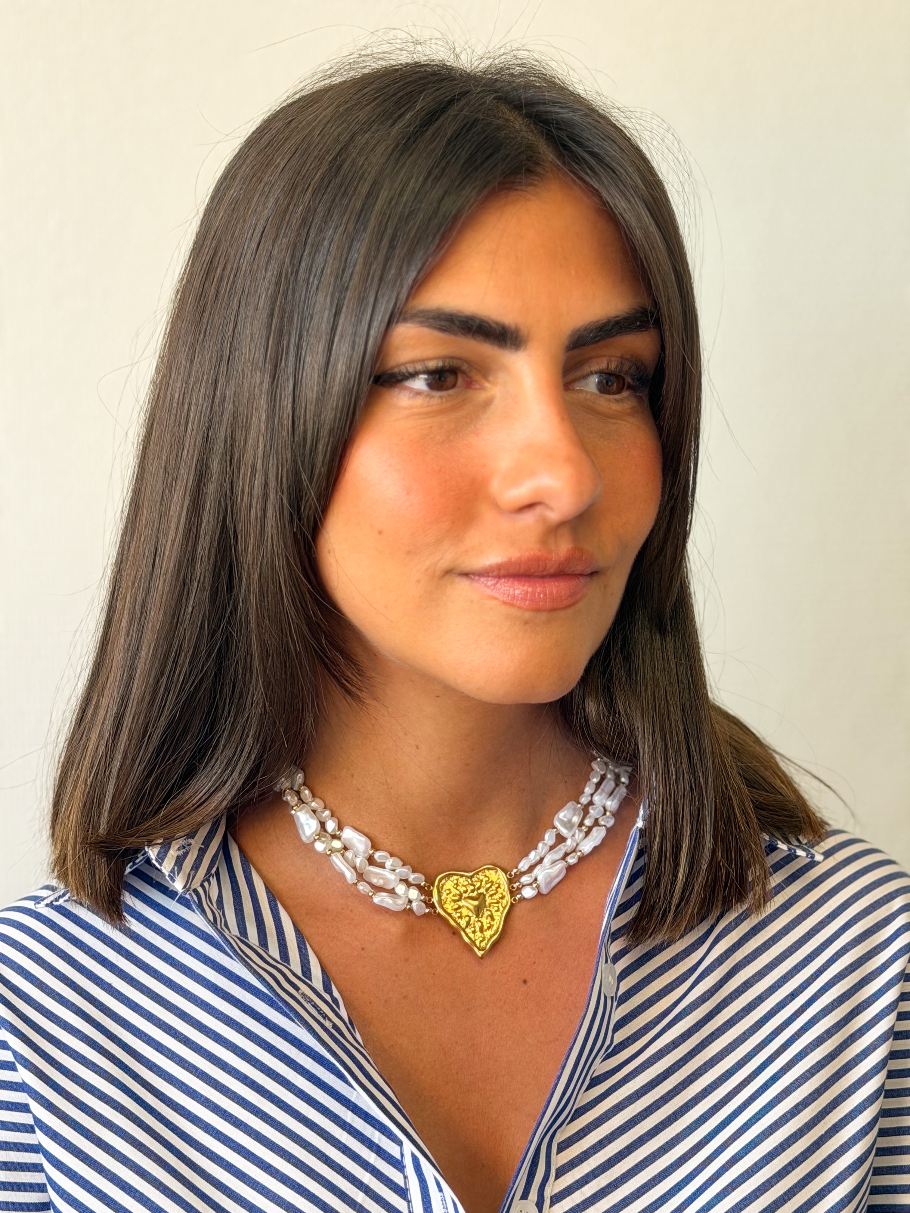 Collier NEPHI perles blanches