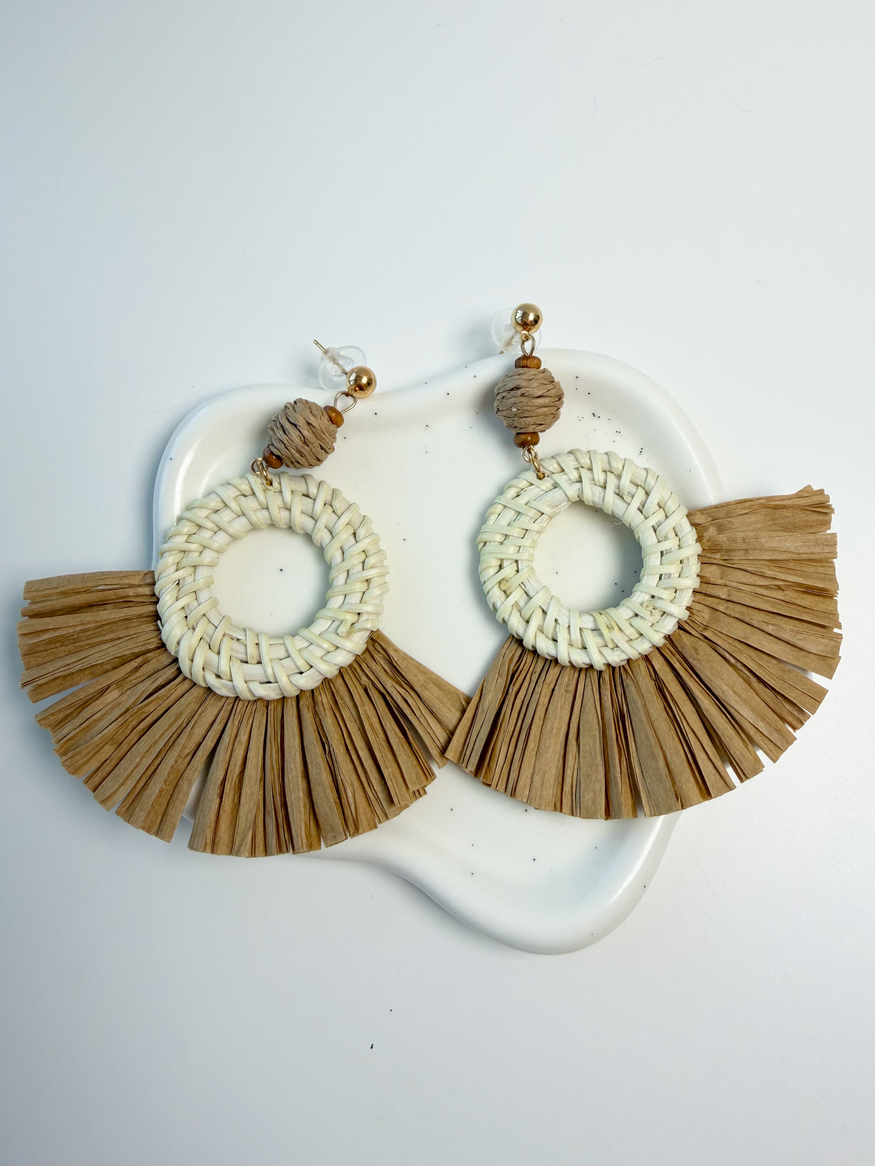 Boucles d’oreilles MOAB bohème franges