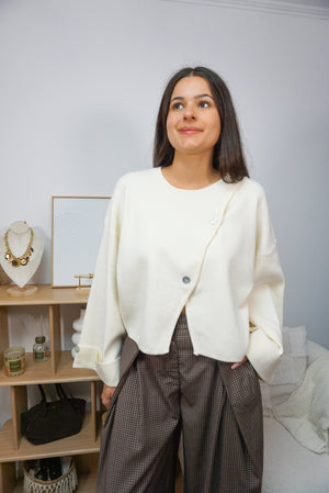 Pull SEATTLE oversize écru