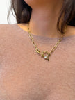 Collier NEW-YORK chaîne dorée avec étoile & zircon