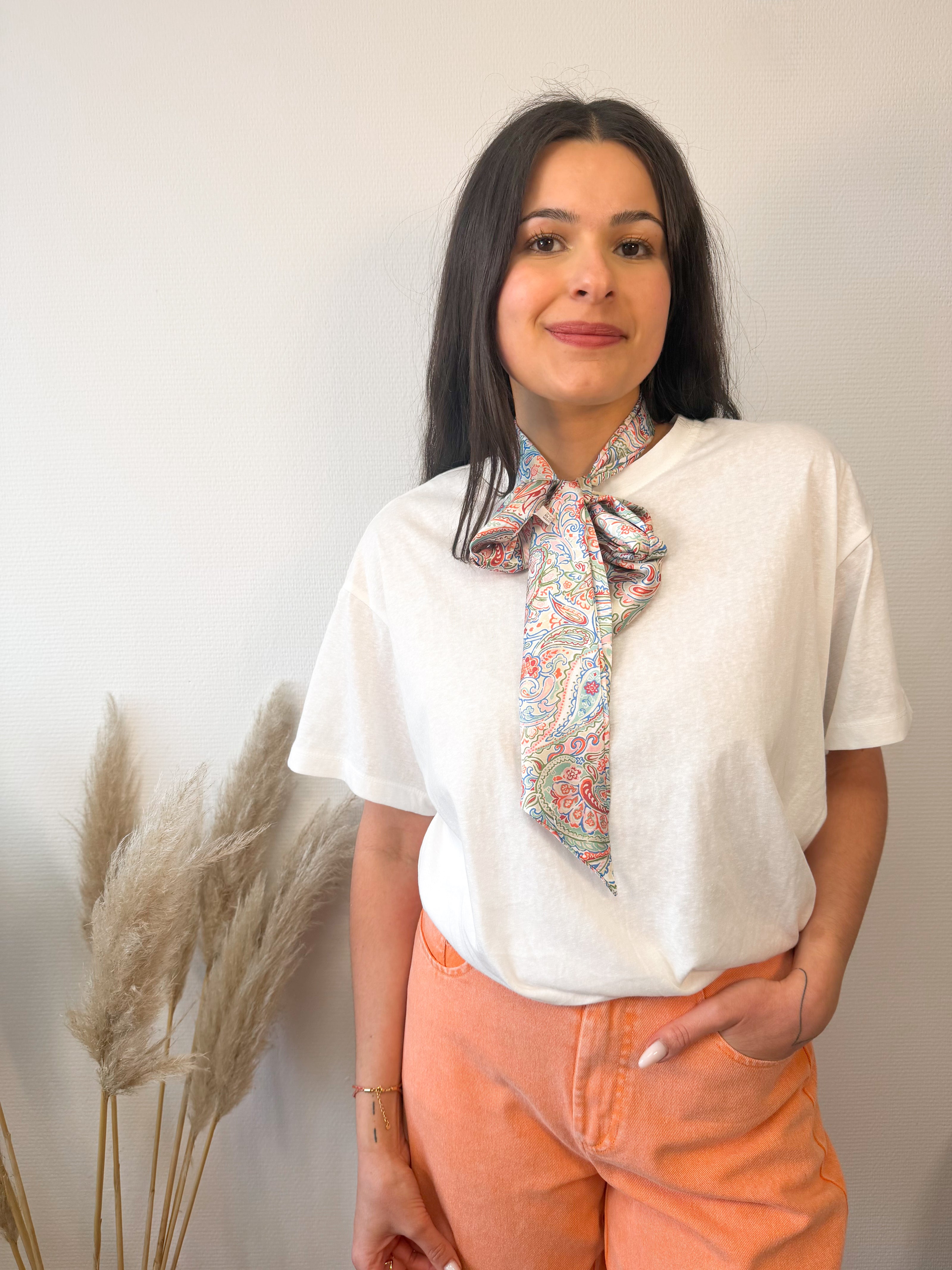 Foulard satiné imprimé