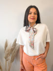 Foulard satiné imprimé