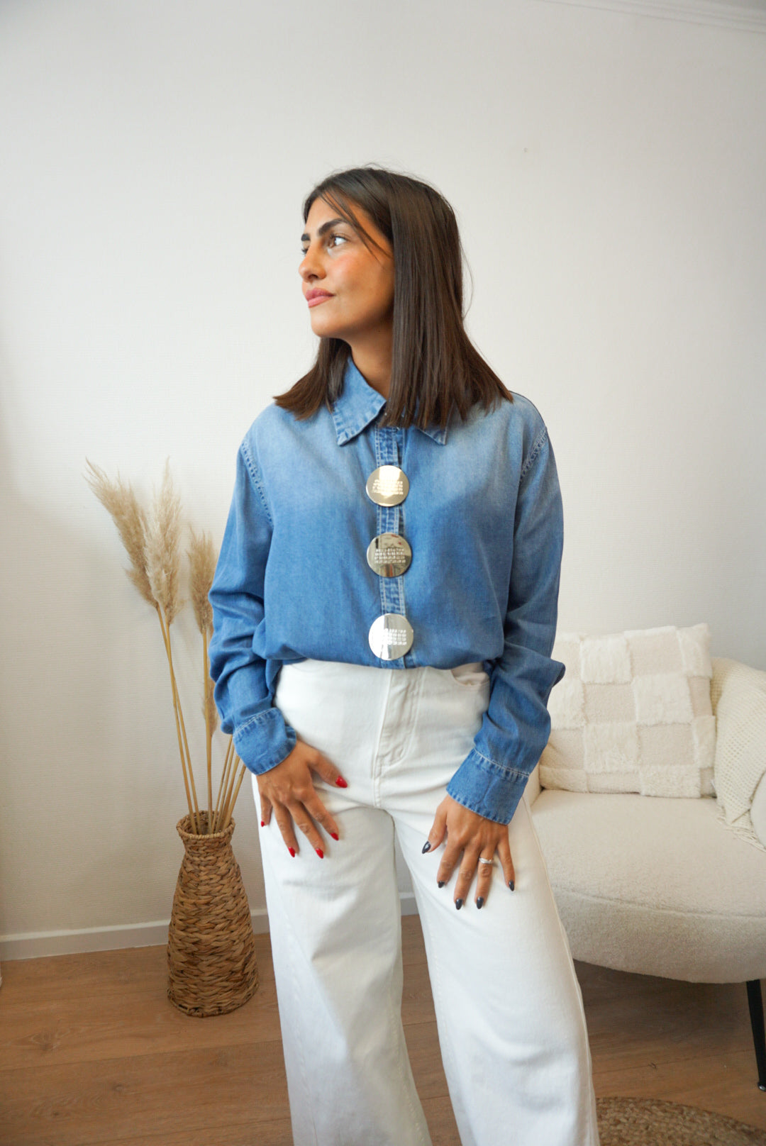 Chemise en denim fluide IDAHO