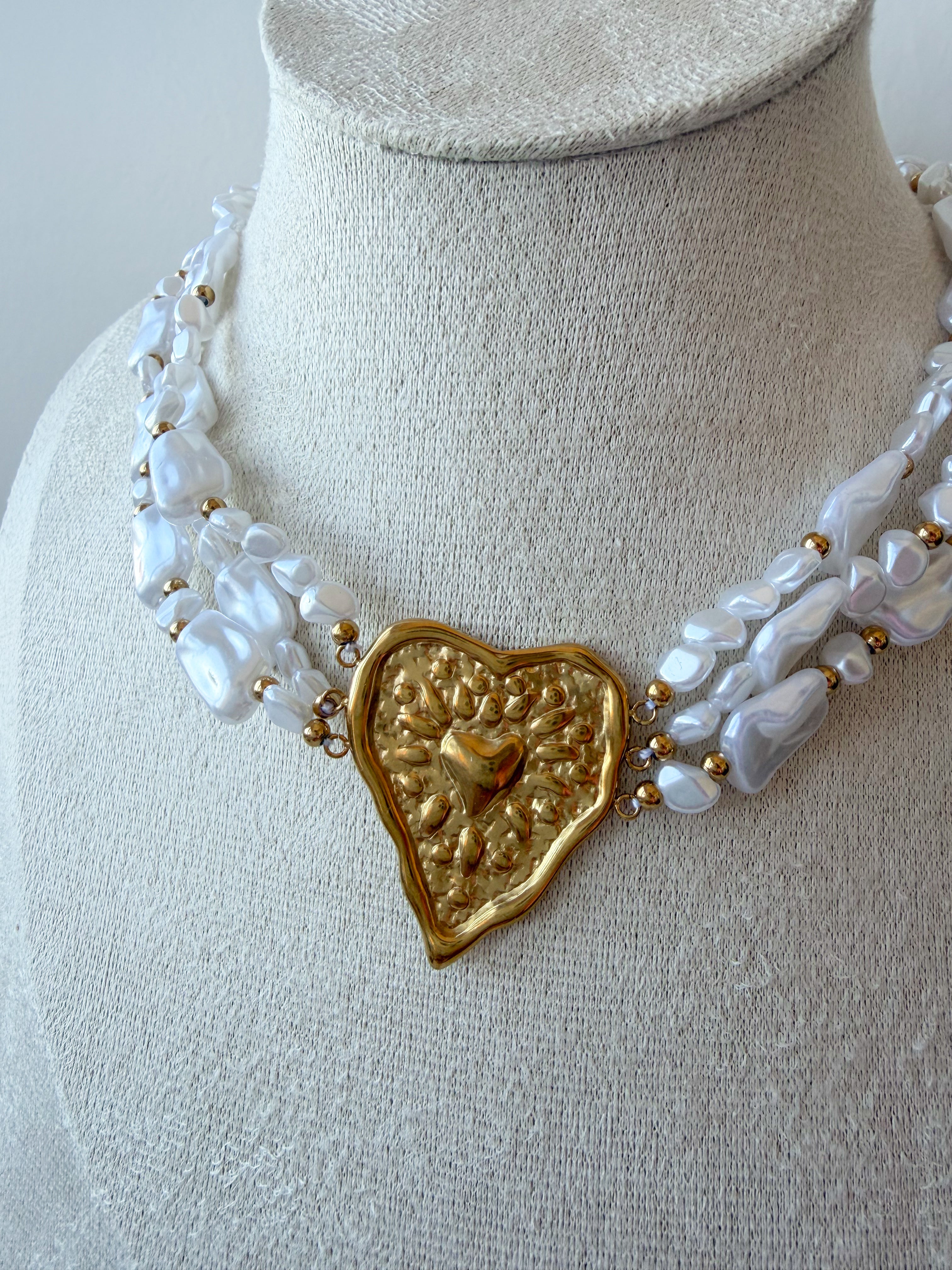 Collier NEPHI perles blanches