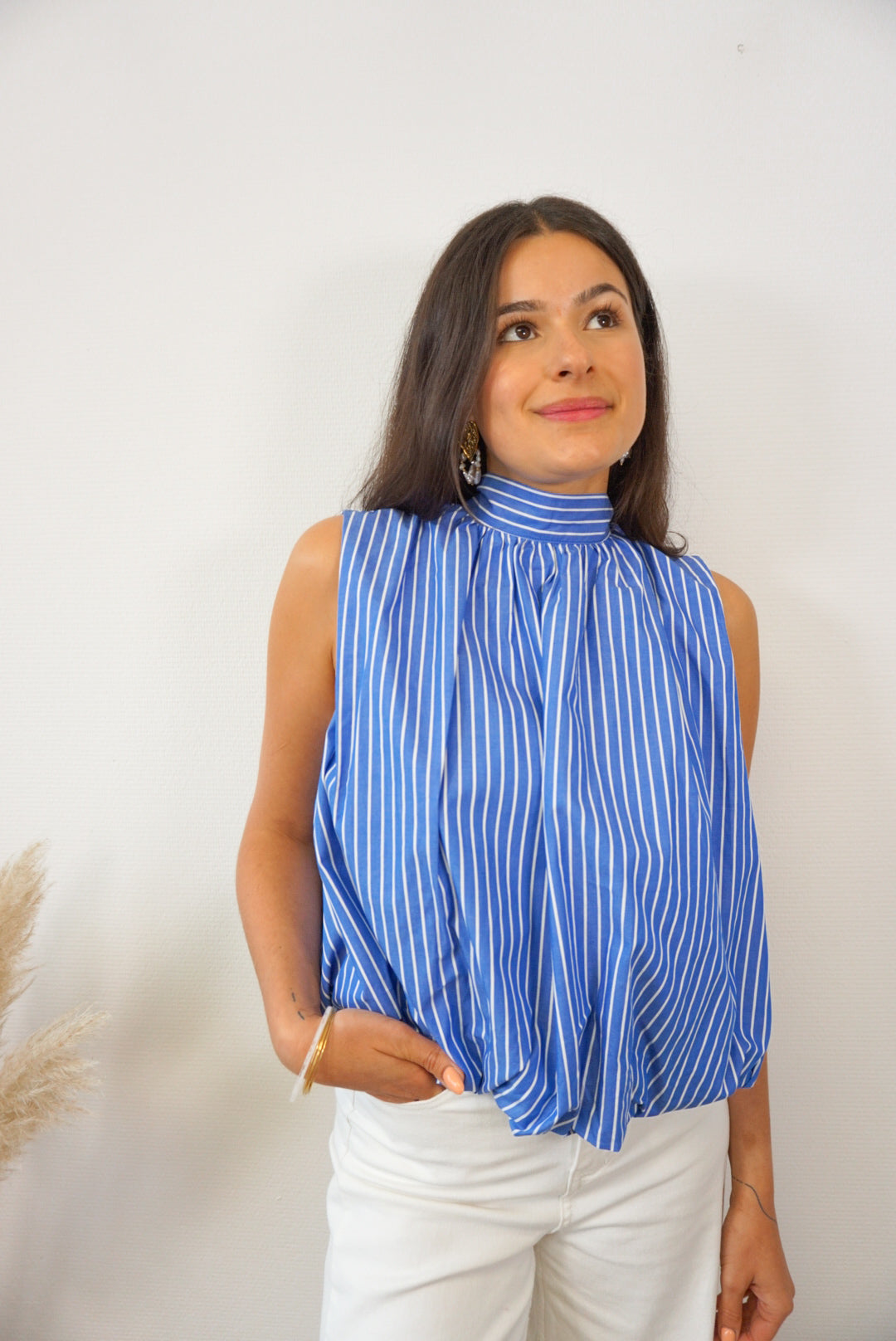Blouse rayée ILLINOIS dos noué