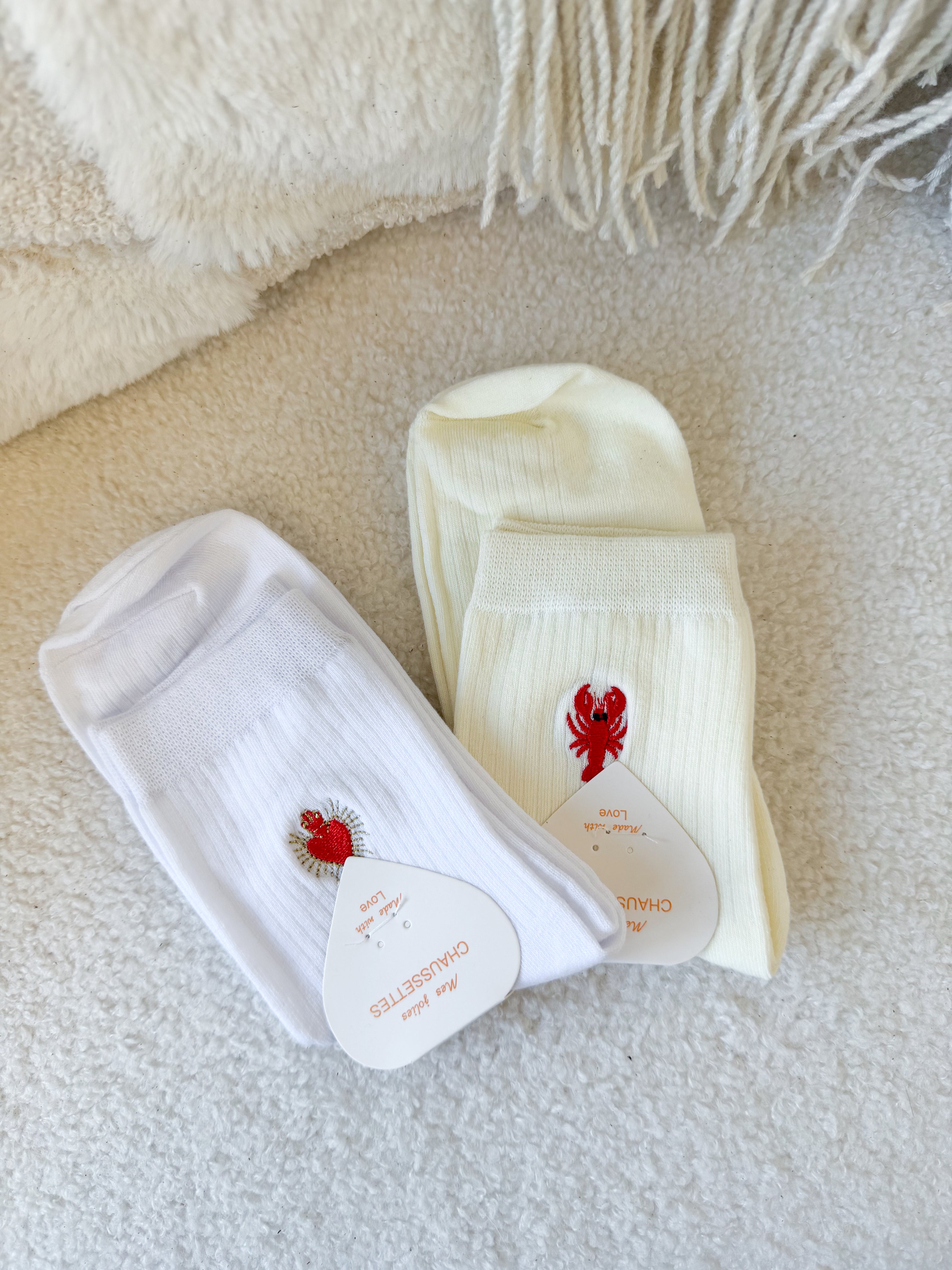 Chaussettes brodées PERRY