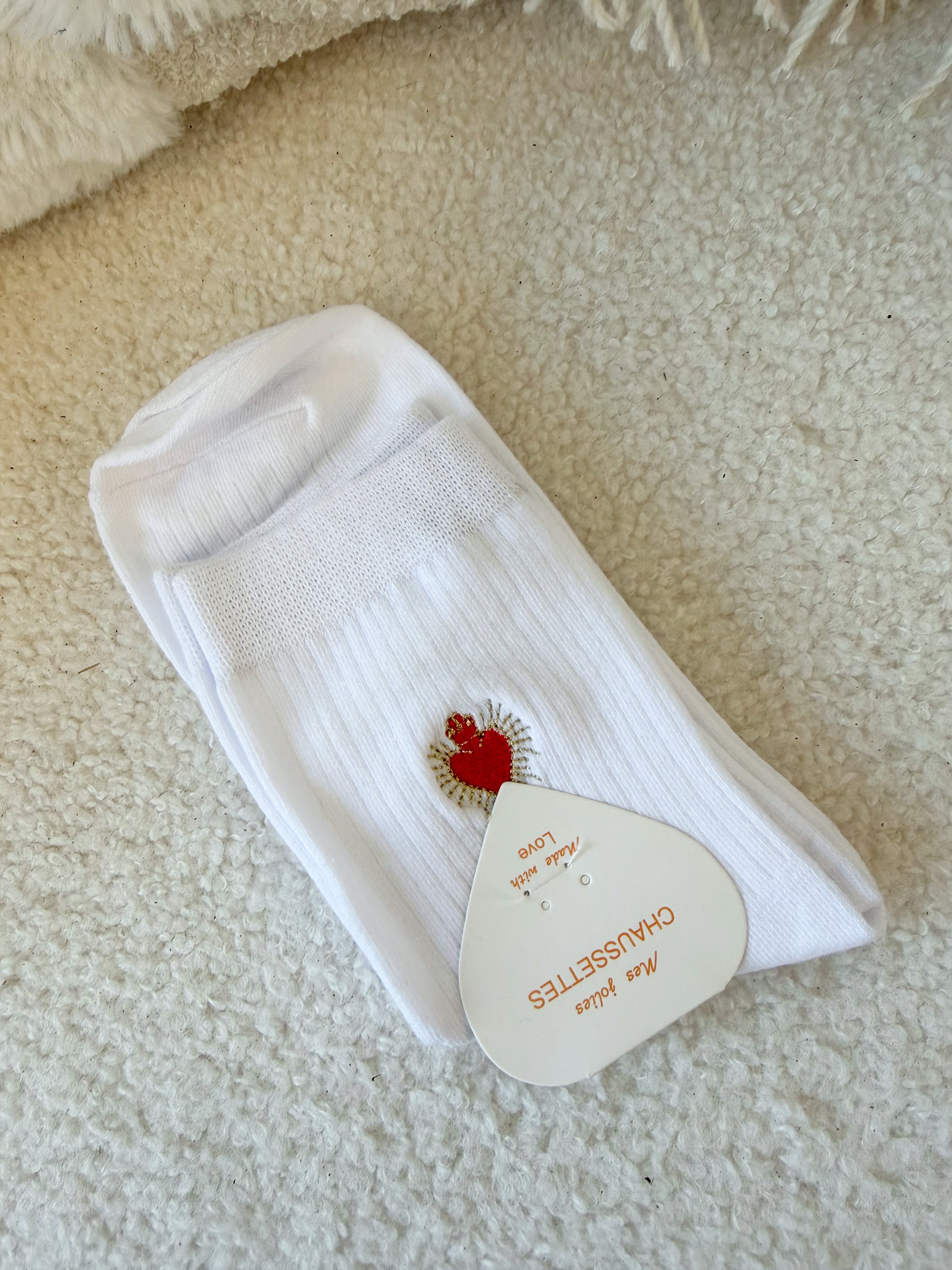 Chaussettes brodées PERRY