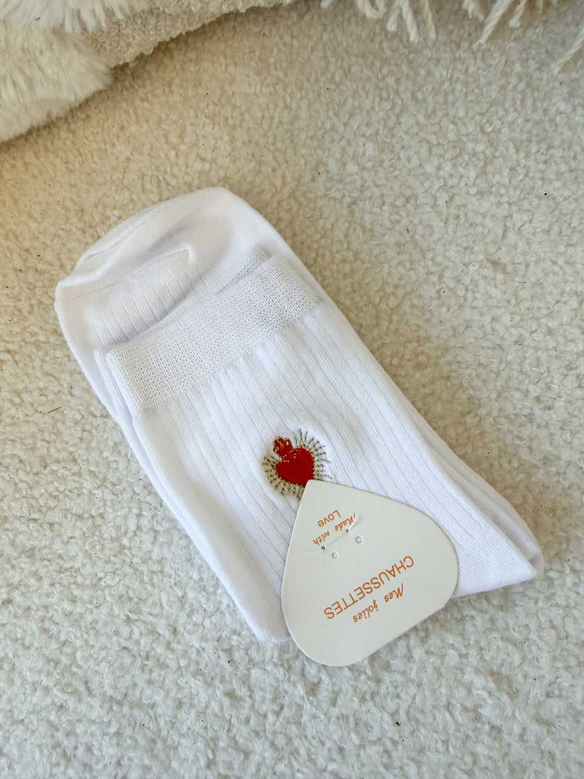 Chaussettes brodées PERRY