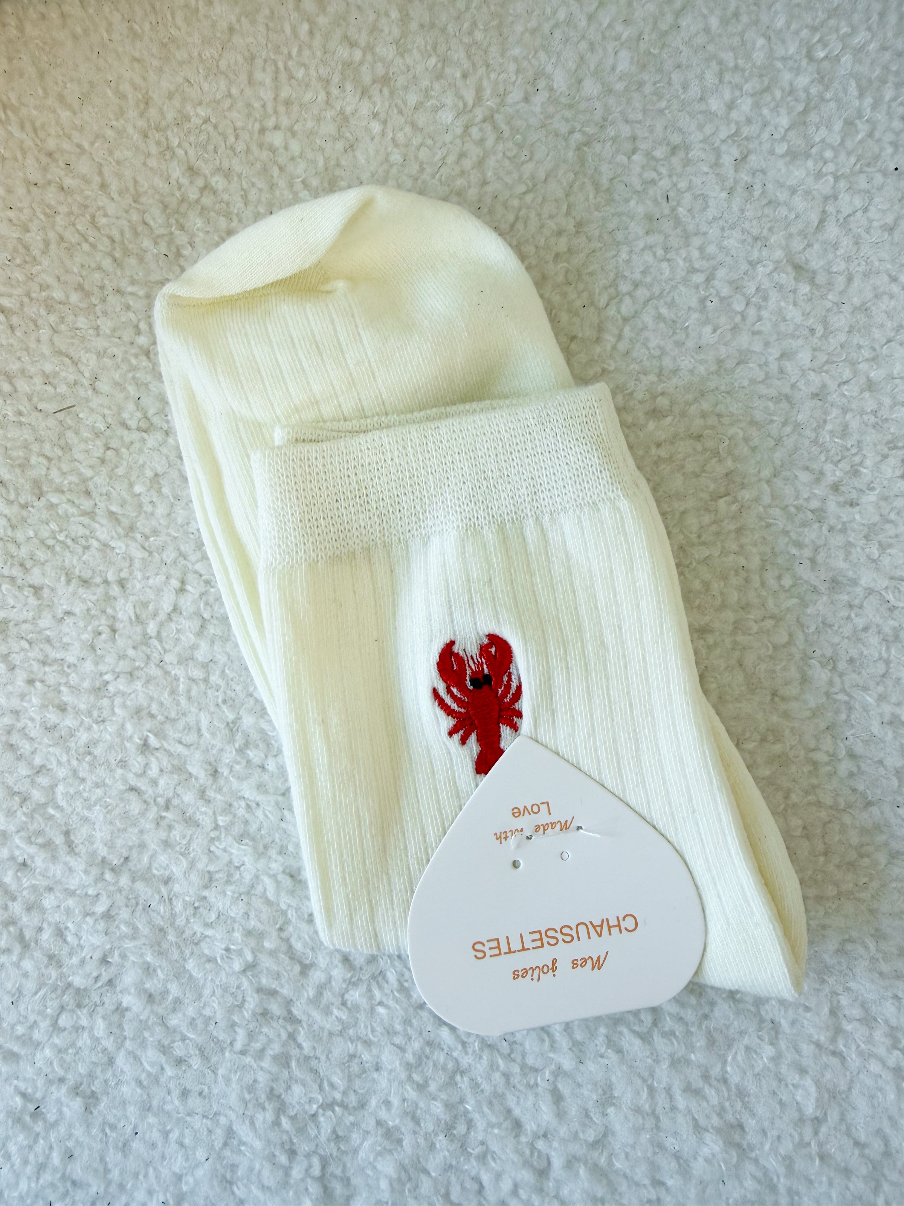 Chaussettes brodées PERRY