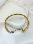 Bracelet ONEONTA jonc torsadé doré