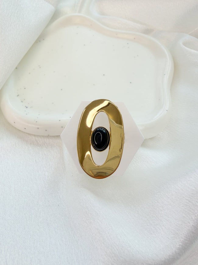 Bague oval KILLEEN et pierre