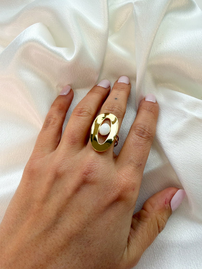 Bague oval KILLEEN et pierre
