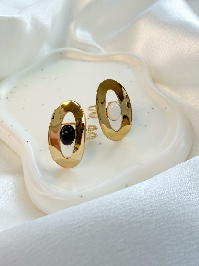 Bague oval KILLEEN et pierre