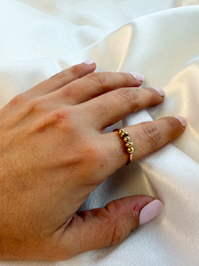 Bague perles dorées WEBSTER