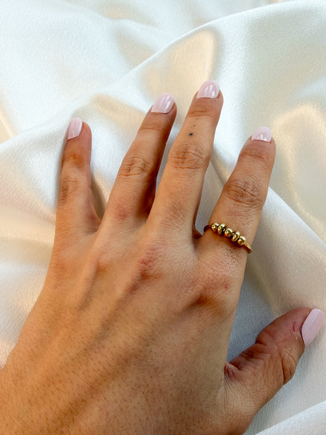 Bague perles dorées WEBSTER