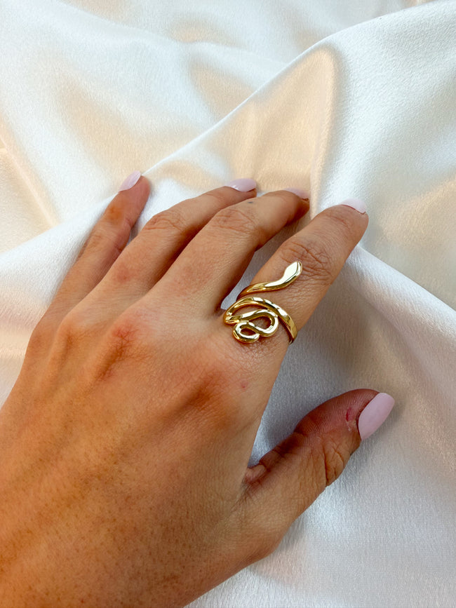 Bague serpent TEXAS dorée