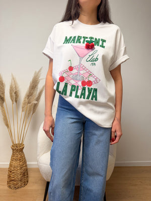 T-shirt blanc martini TAYLOR