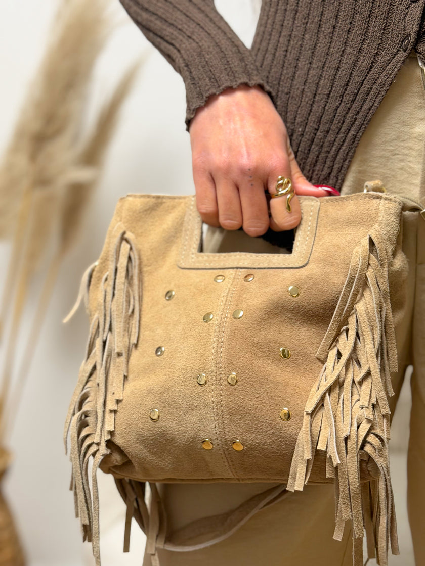Sac DAKOTA à franges et clous