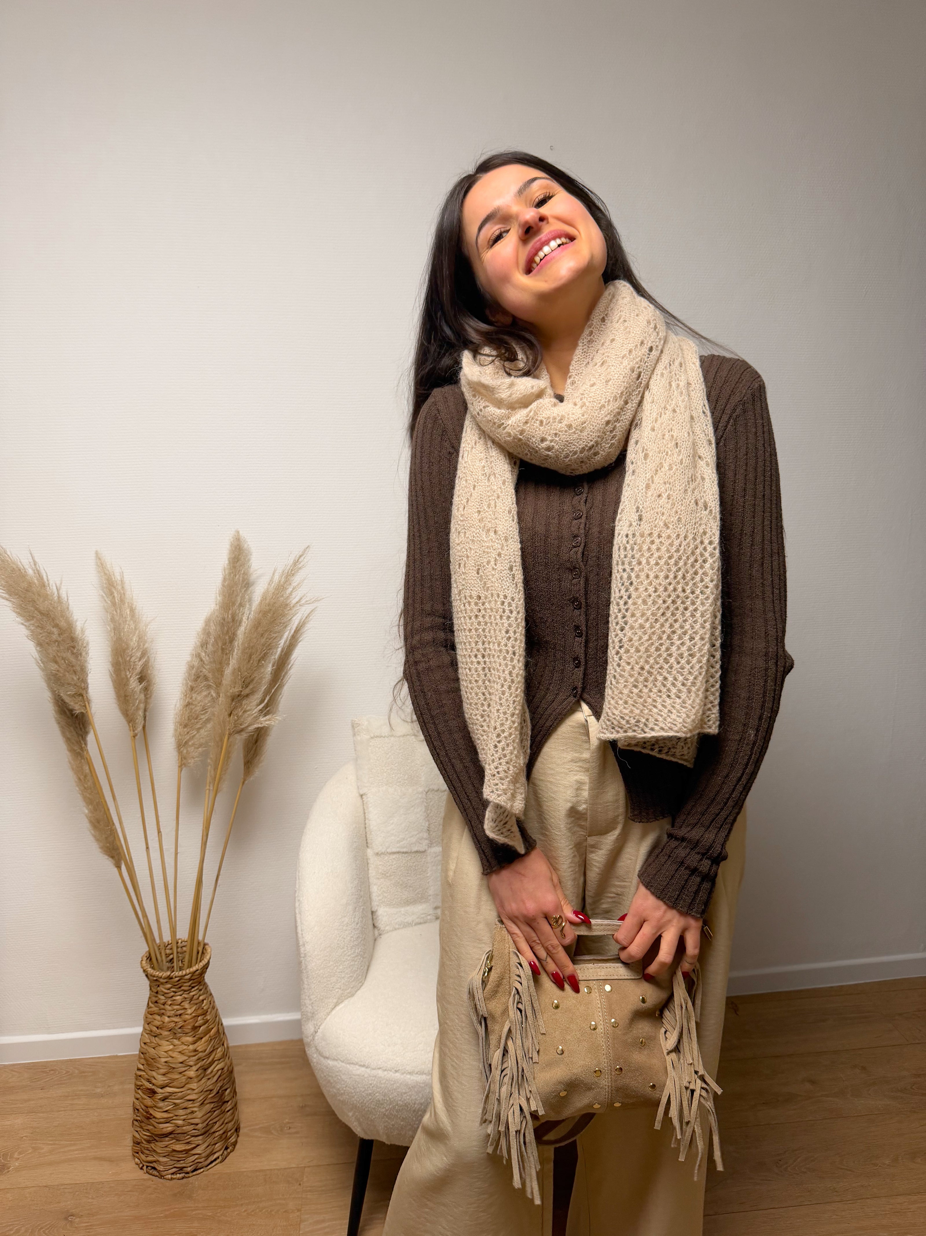 Écharpe en mohair ARCADIA douce et légère