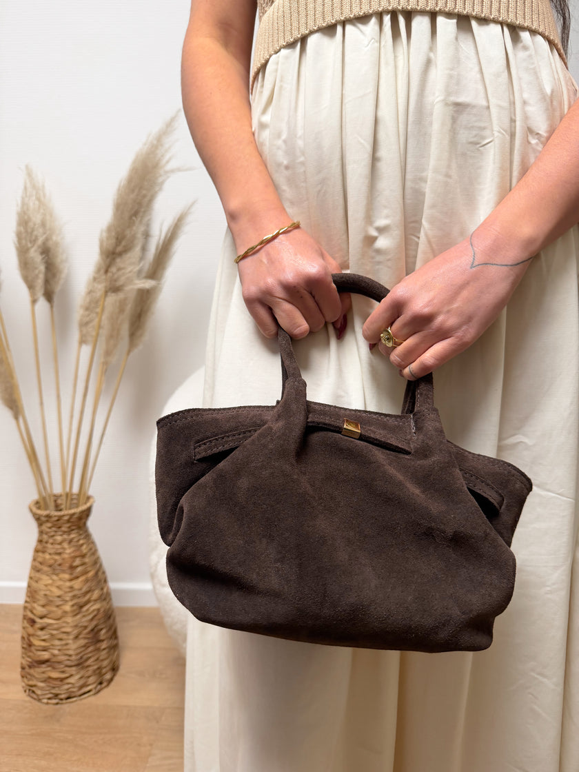 Sac à main FREDONIA en daim