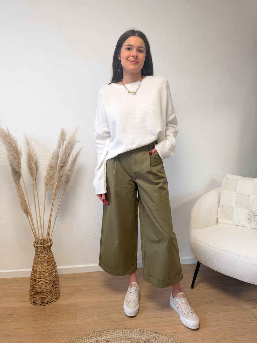 Pantalon large kaki PHOENICIA
