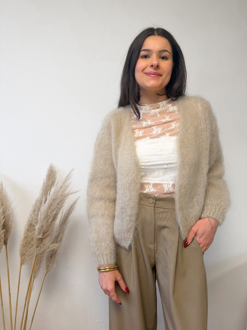 Blouse transparente en dentelle TAMPA