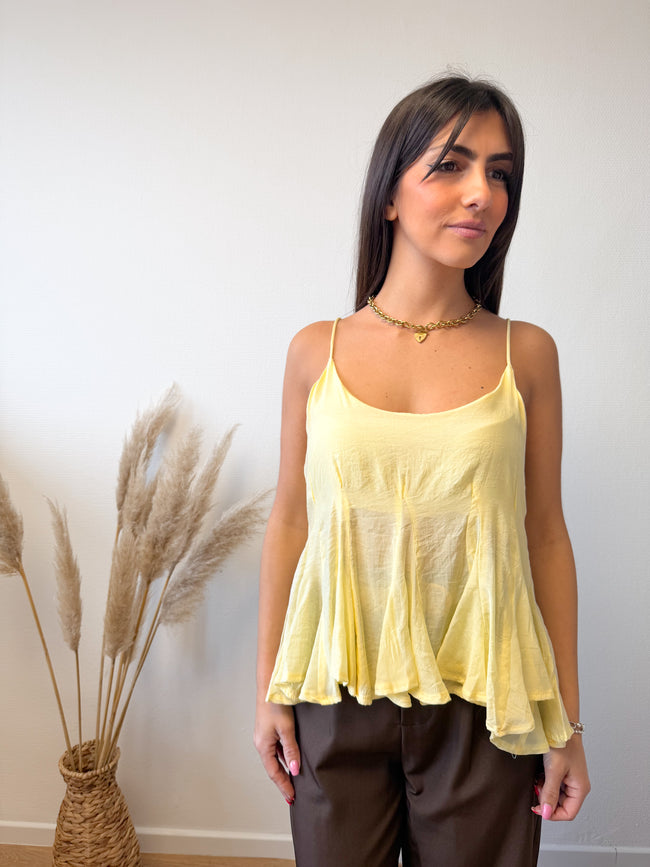 Blouse fluide à fines bretelles ASTORIA