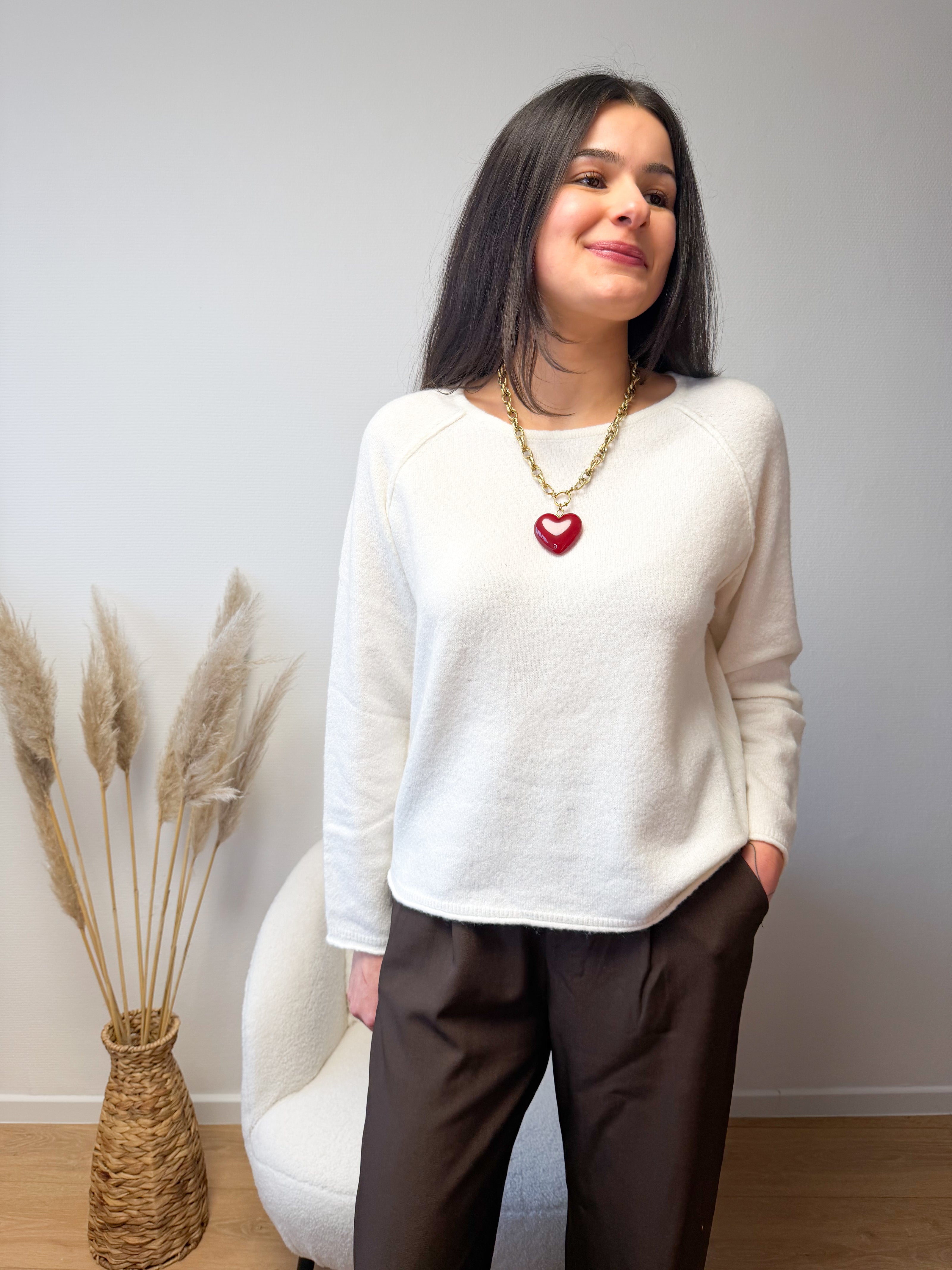 Pull  blanc ITHACA