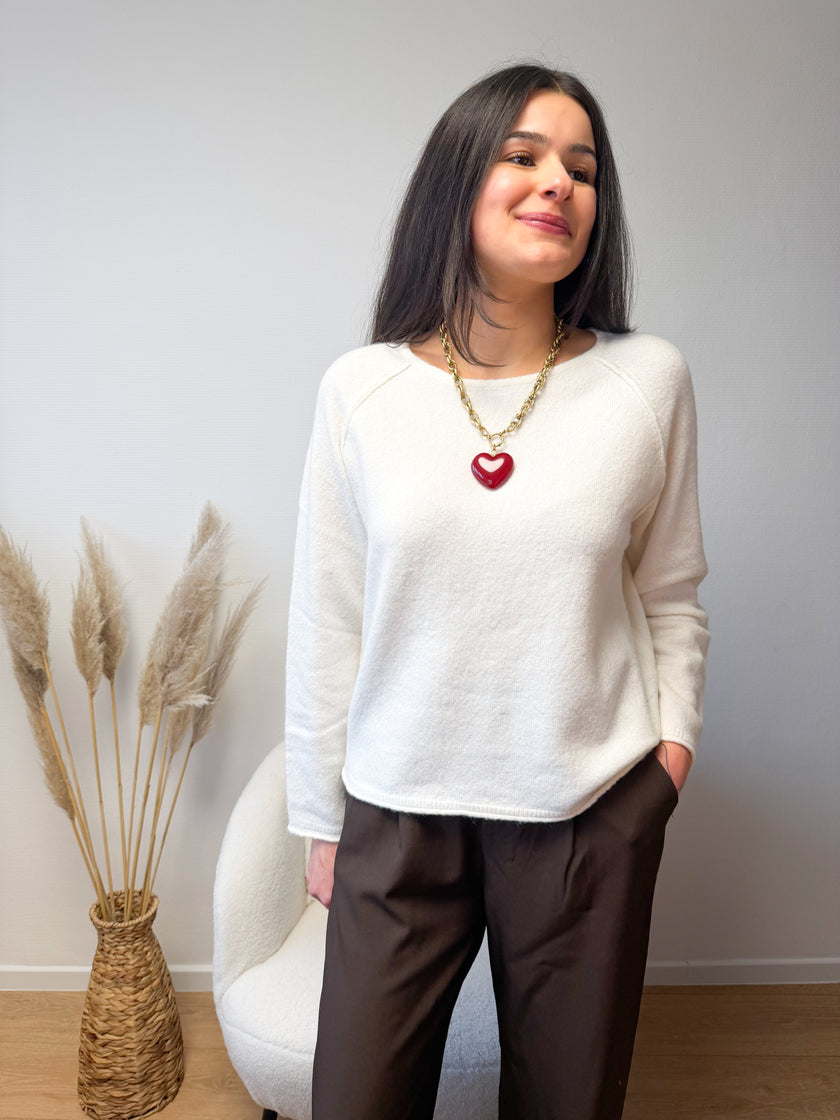 Pull  blanc ITHACA