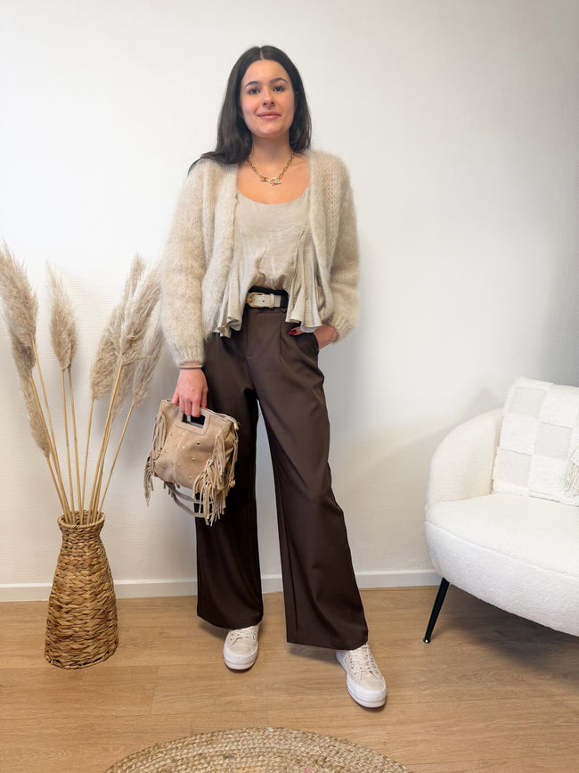 Blouse fluide à fines bretelles ASTORIA